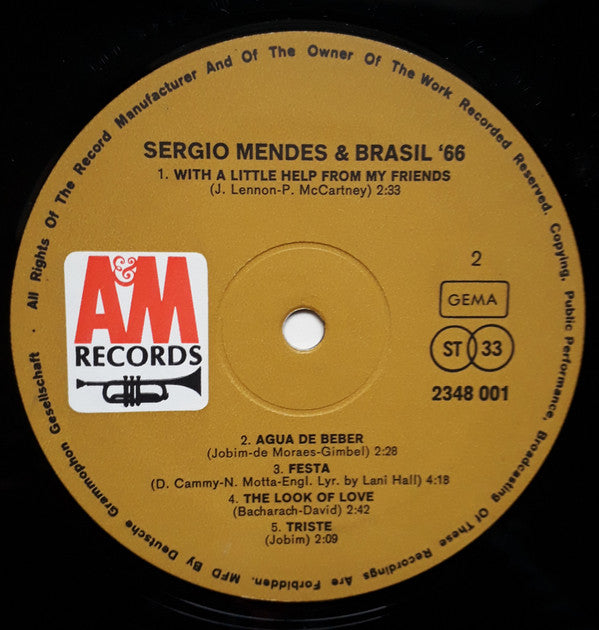 Sergio Mendes & Brasil '66* : Sergio Mendes & Brasil '66 (LP, Comp, RE, RP)