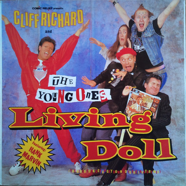 Comic Relief Presents: Cliff Richard And The Young Ones Featuring: Hank Marvin : Living Doll (12", Maxi)