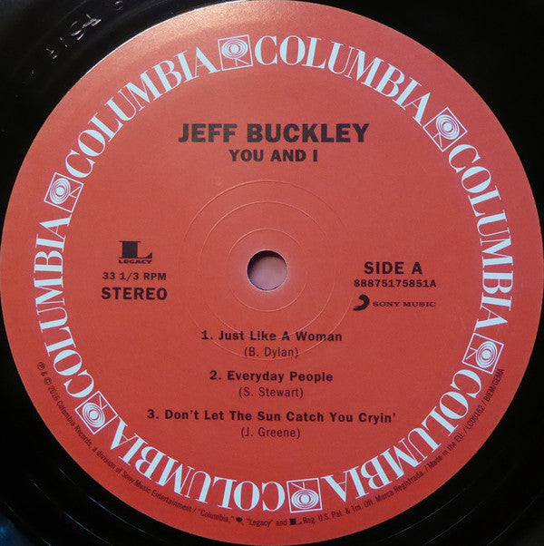 Jeff Buckley : You And I (2xLP, Album, 180)