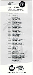 Alpha & Omega Meets The Disciples (2) : The Sacred Art Of Dub Vol. 1 (LP, Ltd, RM, Whi)