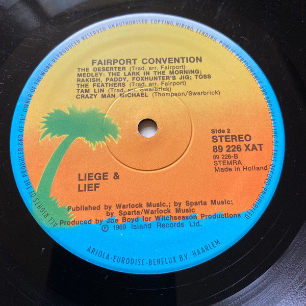 Fairport Convention : Liege & Lief (LP, Album, RE, Ora)