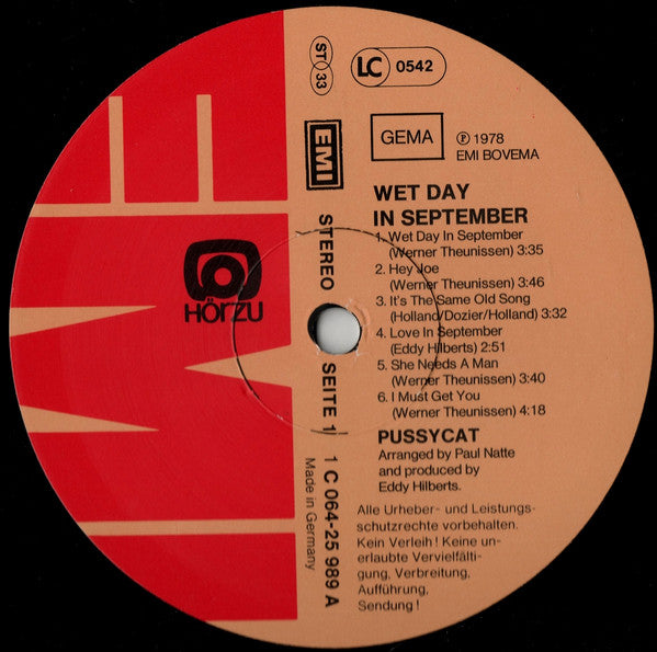 Pussycat (2) : Wet Day In September (LP, Album)