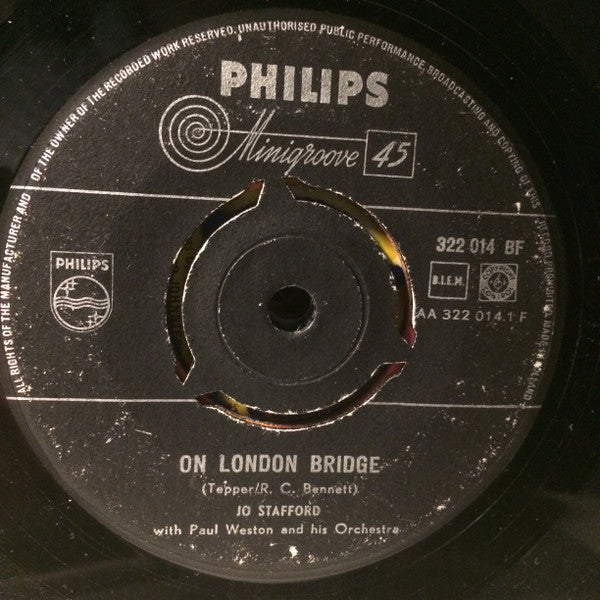 Jo Stafford : On London Bridge (7", Single)