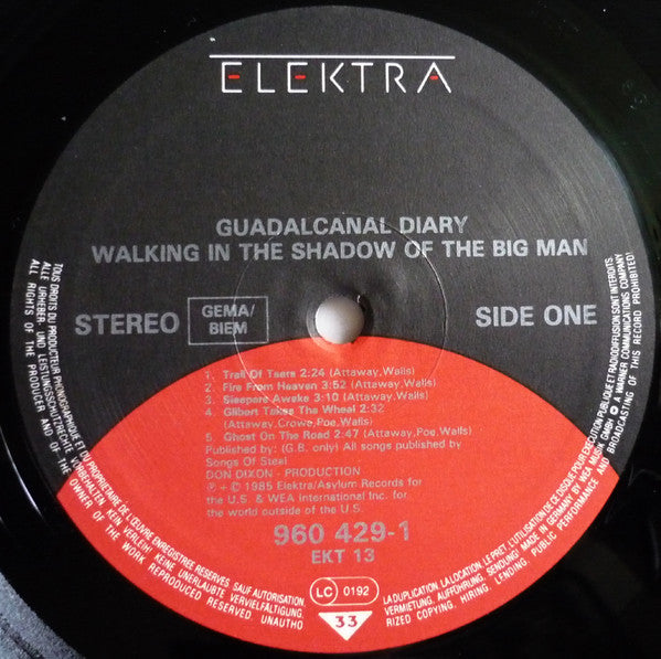 Guadalcanal Diary : Walking In The Shadow Of The Big Man (LP, Album)