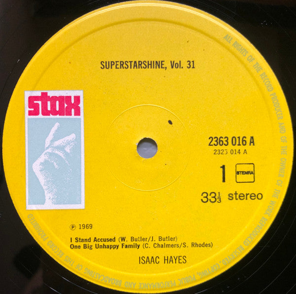 Isaac Hayes : Superstarshine Vol. 31 (LP, Album, RE)