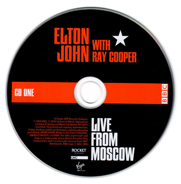 Elton John With Ray Cooper : Live From Moscow 1979 (2xCD, Album)