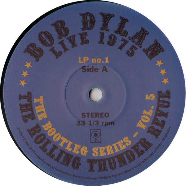 Bob Dylan : Live 1975 (The Rolling Thunder Revue) (3xLP + Box, Album, RE)