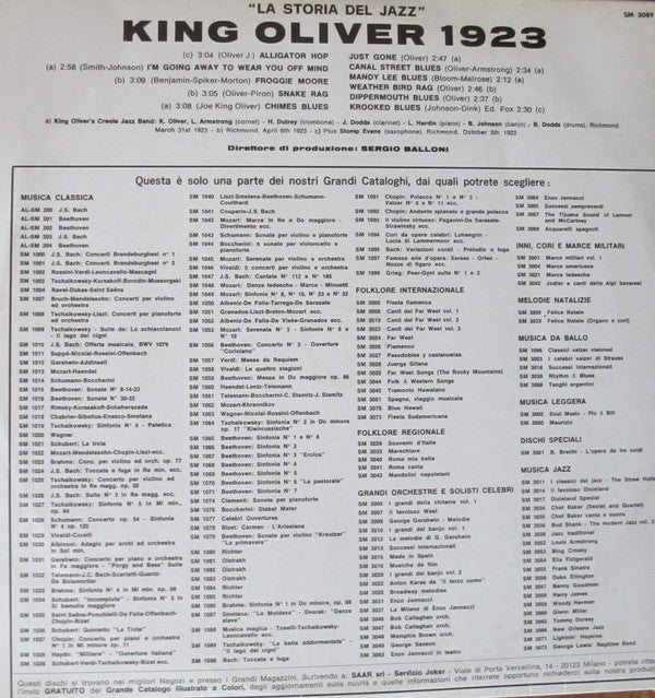 King Oliver's Creole Jazz Band : King Oliver's Creole Jazz Band (LP, Comp)