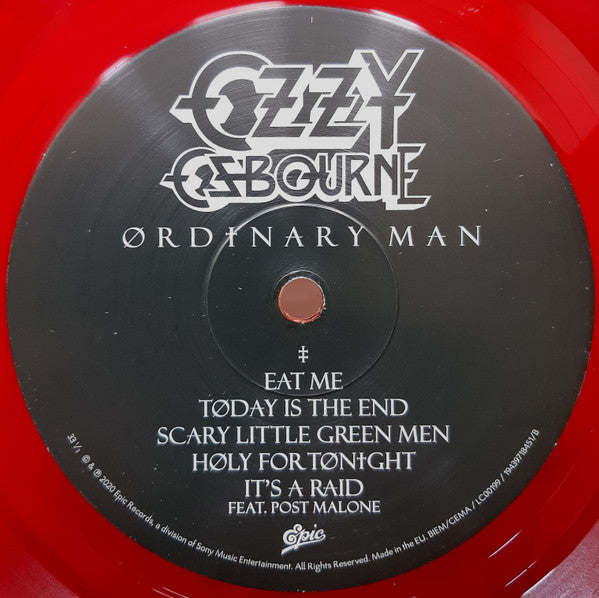 Ozzy Osbourne : Ordinary Man (LP, Album, Ltd, Red)