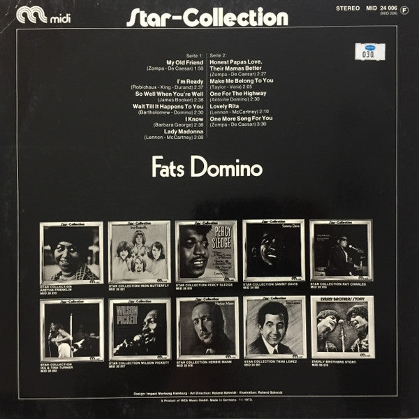 Fats Domino : Star-Collection (LP, Album, RE)