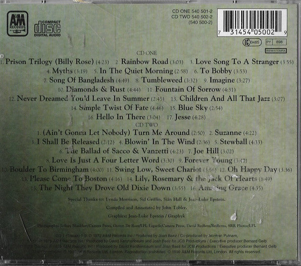 Joan Baez : Diamonds (2xCD, Comp, RP)