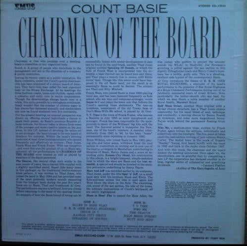 Count Basie : Chairman Of The Board (LP, Album, RE)