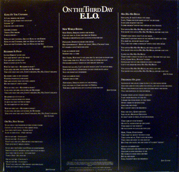 Electric Light Orchestra : On The Third Day (LP, Album, Tri)