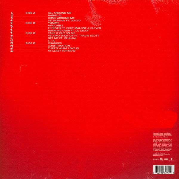 Justin Bieber : Changes (2xLP, Album, Red)