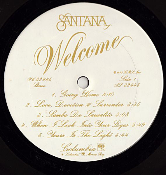 Santana : Welcome (LP, Album)