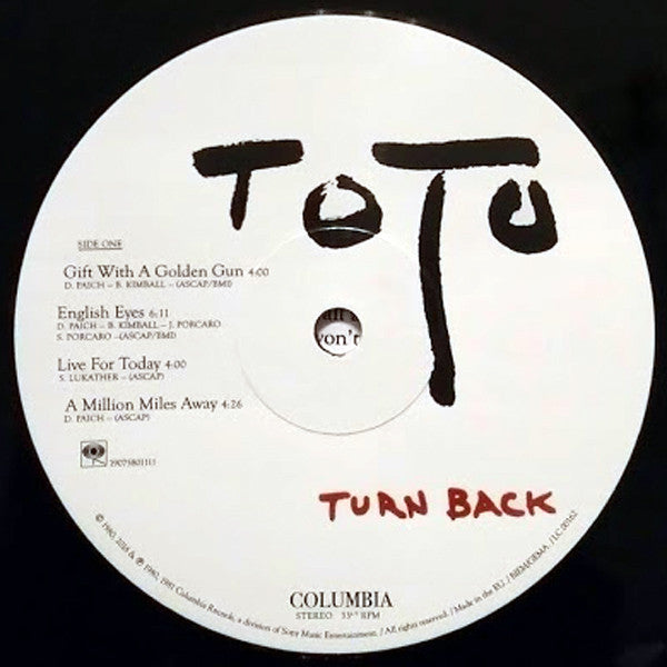 Toto : Turn Back (LP, Album, RE, RM)