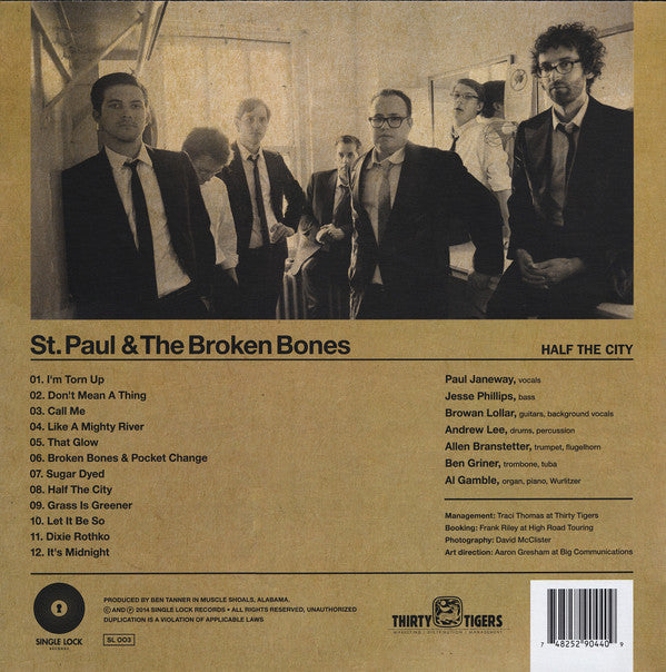 St. Paul & The Broken Bones : Half The City (LP, Album)