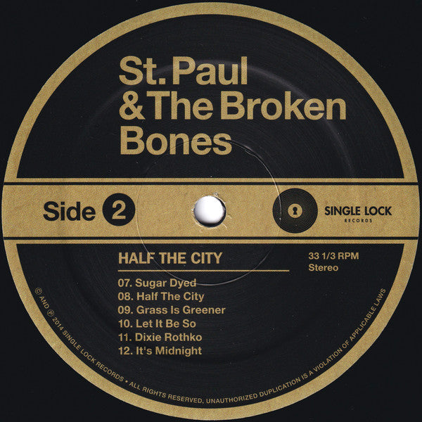 St. Paul & The Broken Bones : Half The City (LP, Album)