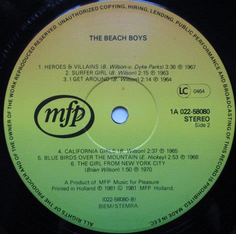 The Beach Boys : The Beach Boys (LP, Comp)