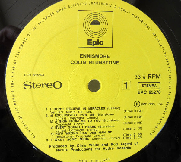 Colin Blunstone : Ennismore (LP, Album)