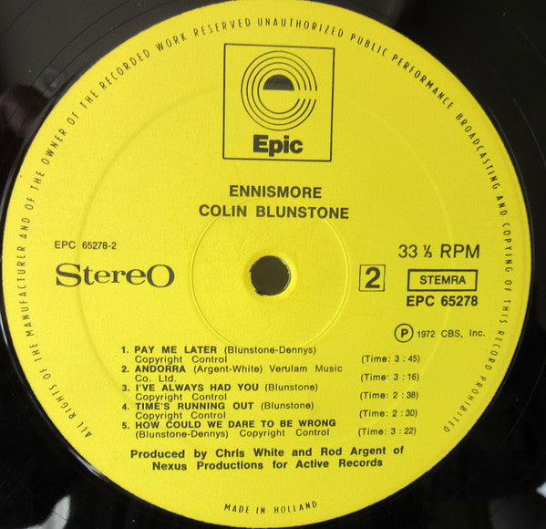 Colin Blunstone : Ennismore (LP, Album)