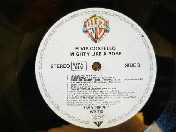 Elvis Costello : Mighty Like A Rose (LP, Album)