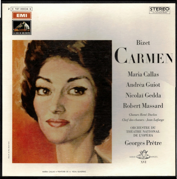 Georges Bizet, Maria Callas, Andréa Guiot, Nicolai Gedda, Robert Massard, Georges Prêtre : Carmen (3xLP, RE + Box)