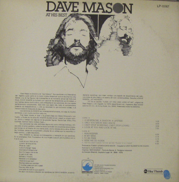 Dave Mason : Dave Mason At His Best (LP, Comp)