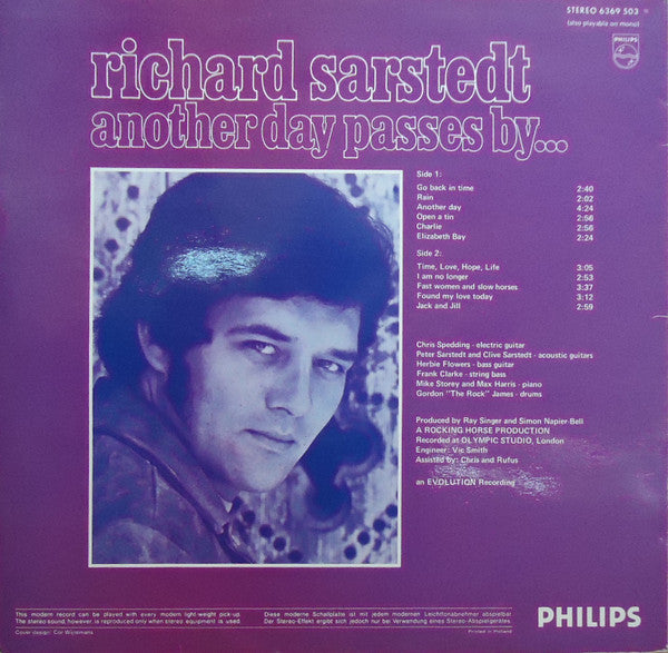 Richard Sarstedt : Another Day Passes By... (LP, Album)