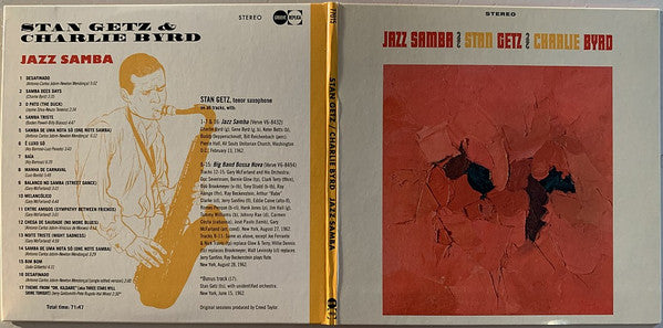 Stan Getz, Charlie Byrd : Jazz Samba (LP, Album, RE + CD, Album, RE)