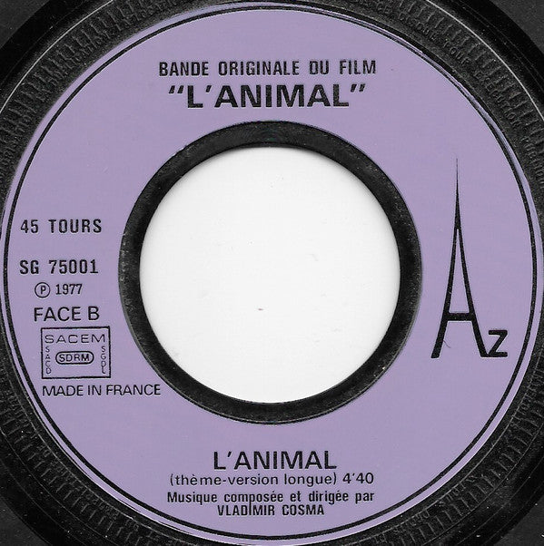 Vladimir Cosma : L'Animal (7", Single)