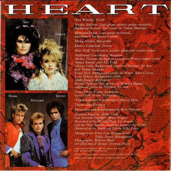 Heart : Heart (CD, Album, Sil)