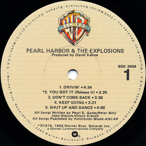 Pearl Harbor And The Explosions : Pearl Harbor And The Explosions (LP, Album, Los)