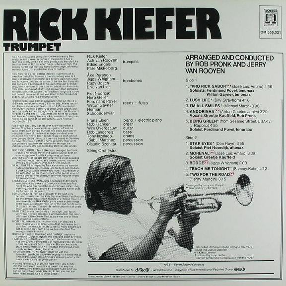 Rick Kiefer : Lush Life (LP, Album)