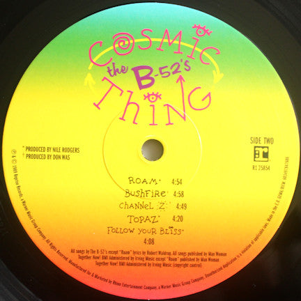The B-52's : Cosmic Thing (LP, Album, RE)