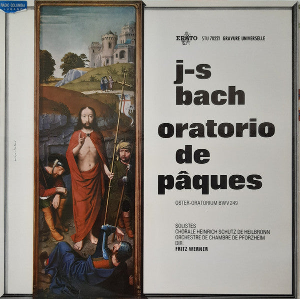 Johann Sebastian Bach - Heinrich-Schütz-Chor Heilbronn, Südwestdeutsches Kammerorchester, Fritz Werner : Oratorio De Pâques - Oster-Oratorium BWV 249 (LP, Amb)