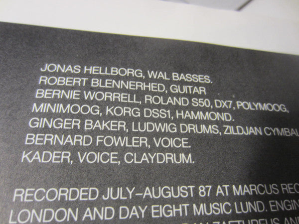 Jonas Hellborg : Bass (LP, Album)