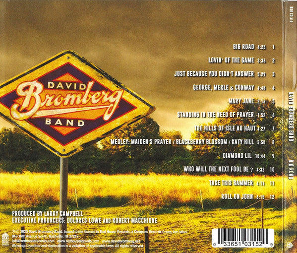 David Bromberg Band : Big Road (CD, Album + DVD-V)