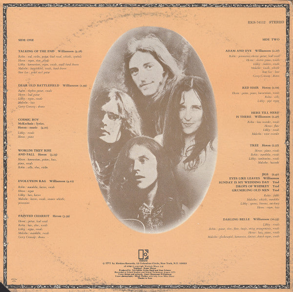 The Incredible String Band : Liquid Acrobat As Regards The Air (LP, Album, Gat)