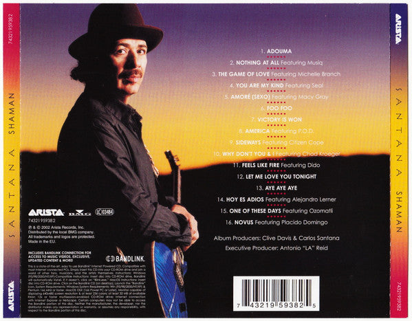 Santana : Shaman (CD, Album, Enh, RP)