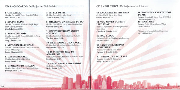 Various : Some Kind Of Wonderful: Barry Mann / Carole King / Neil Sedaka (3xCD, Comp)