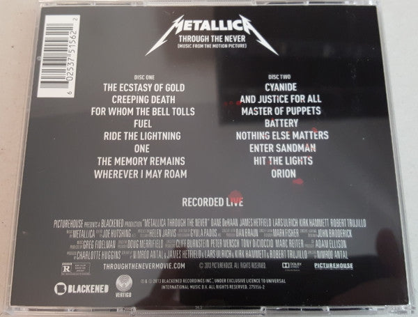 Metallica : Through The Never (Music From The Motion Picture) (2xCD, Album)