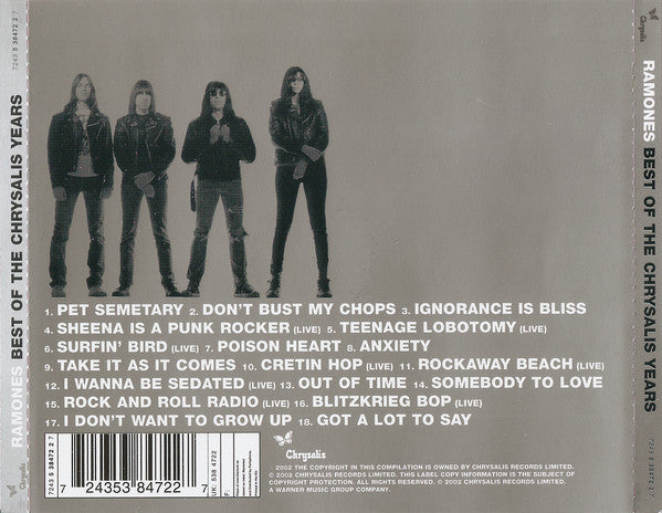 Ramones : Best Of The Chrysalis Years (CD, Comp, RE)