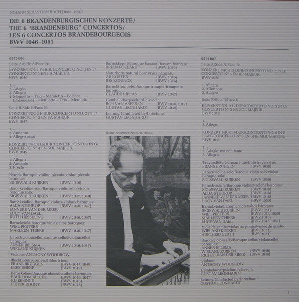 クラシック CD Johann Sebastian Bach ? Frans Br?ggen ? Anner Bylsma ? Lucy van Dael ? Paul Dombrecht ? Sigiswald Kuijken ? Wieland Kuijken ? C Johann Sebastian Bach, Gustav Leonhardt, Frans Brüggen