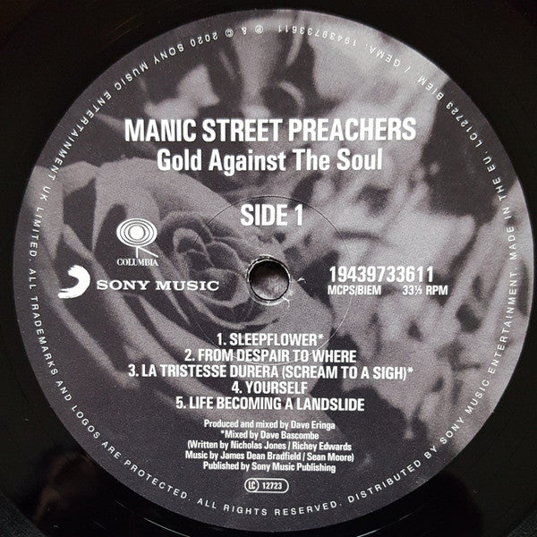 Manic Street Preachers : Gold Against The Soul (LP, Album, RE, RM)