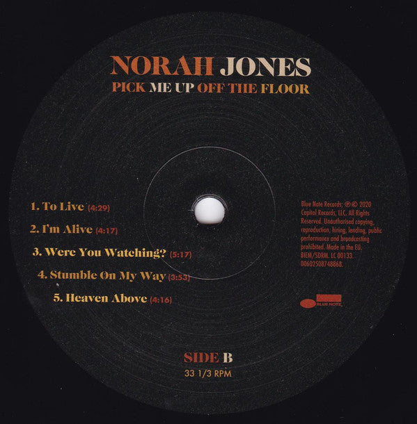 Norah Jones : Pick Me Up Off The Floor (LP, Album)