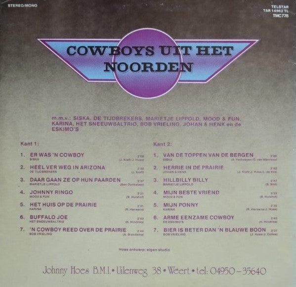 Various : Cowboys Uit Het Noorden (LP, Comp)