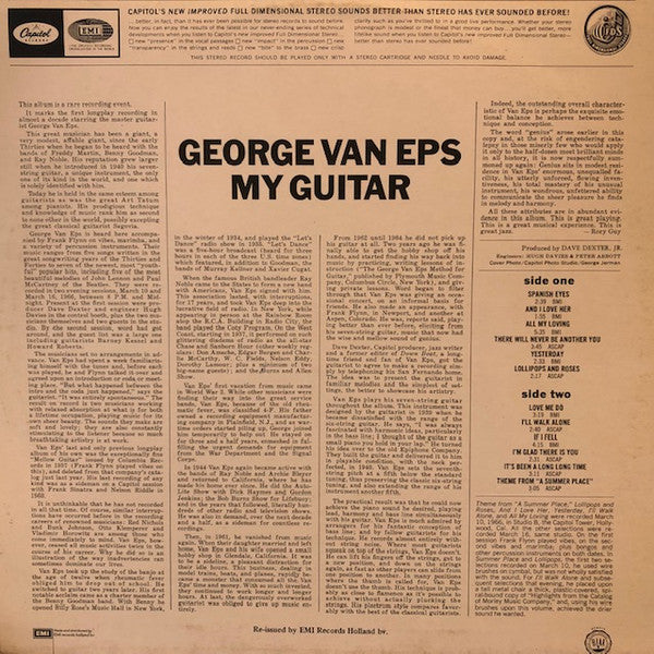 George Van Eps : My Guitar (LP, RE)