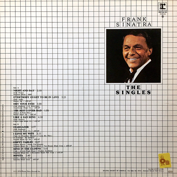 Frank Sinatra : The Singles (LP, Comp)