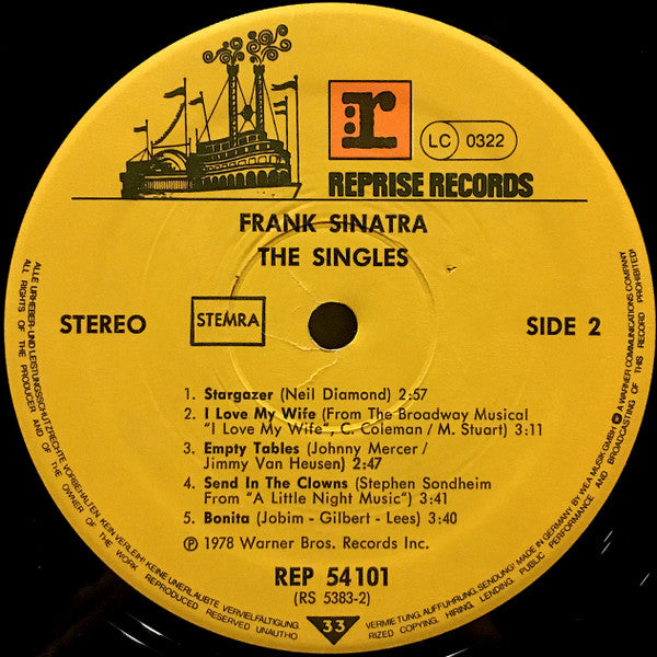 Frank Sinatra : The Singles (LP, Comp)